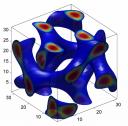 Computed structure for a model lipid-water structure