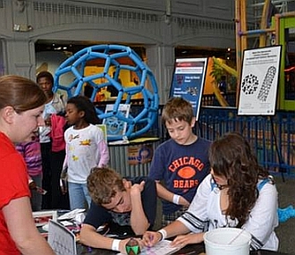 Giant C60 Buckyball at Port Discovery Children's Museum